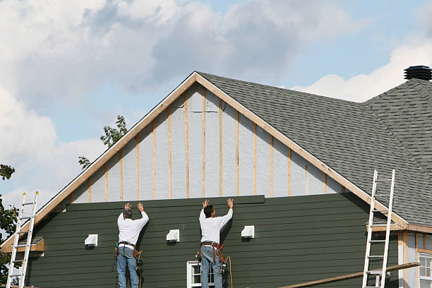 Professional Siding Installation technician working in Westville, IN